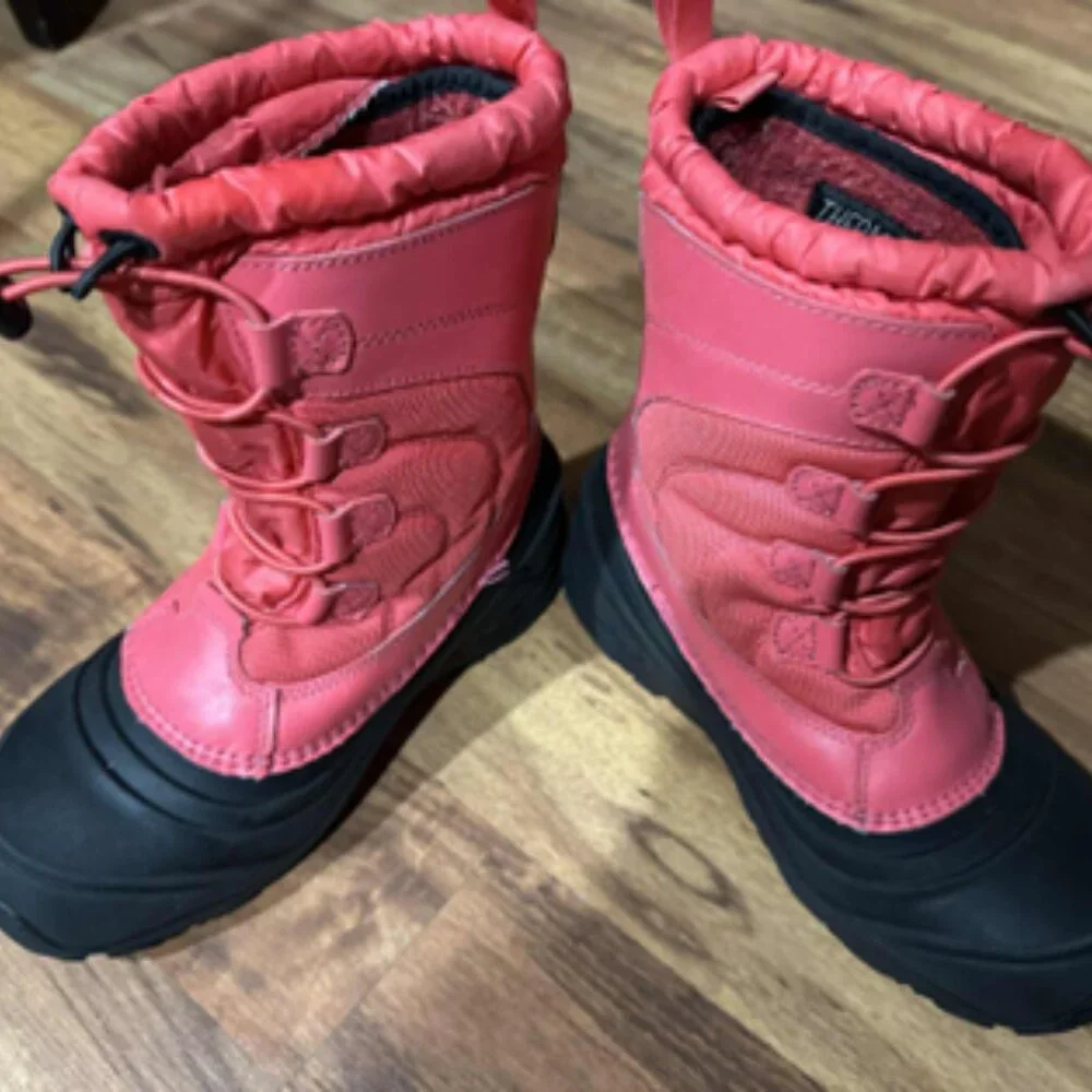 EUC The North Face Alpenglow IV Cabaret Pink/TNF Black-size 4Y